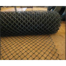 PVC Coated Diamond Wire Mesh/Fence Green Color Chain Link Fence
